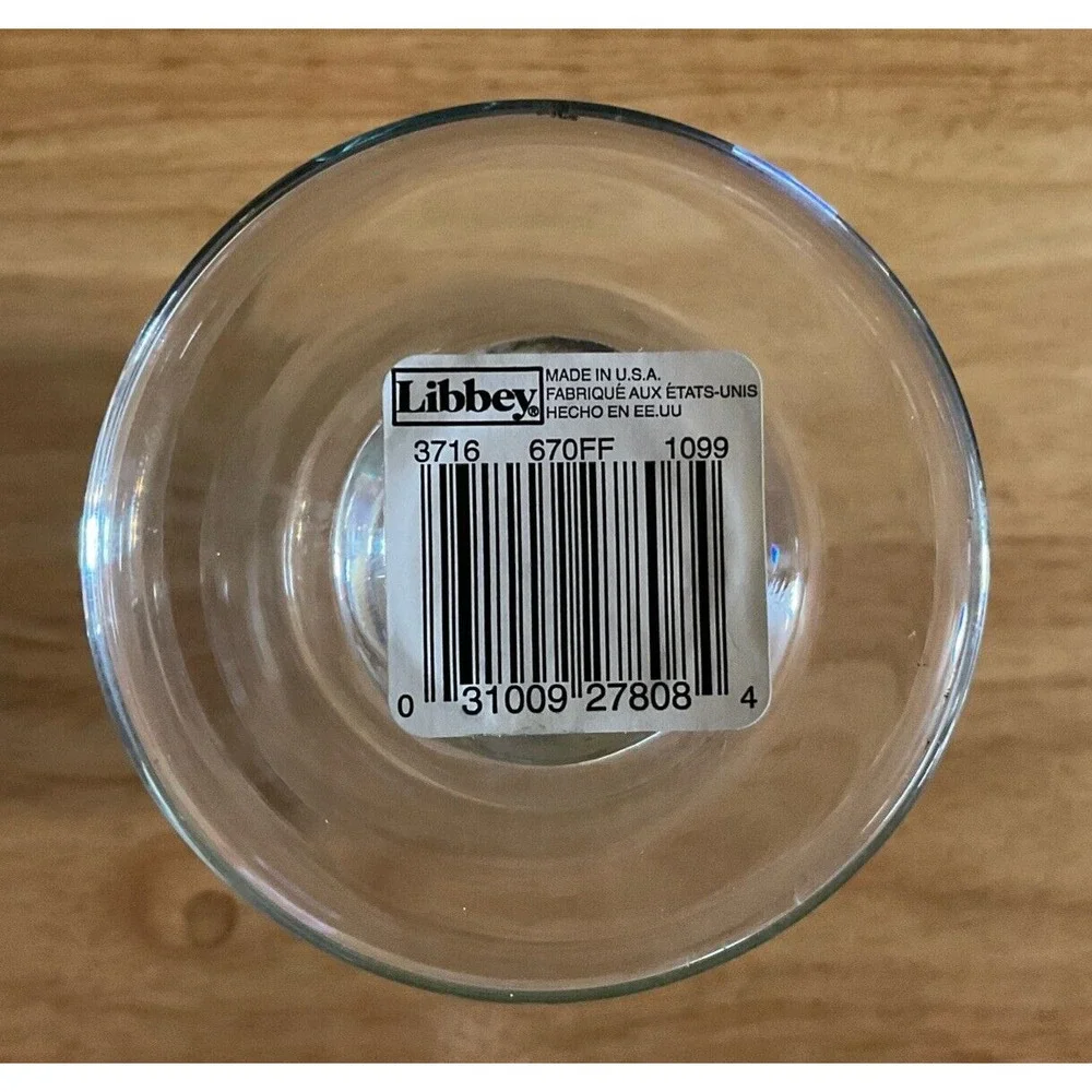 Libbey Christmas Wine Glasses, Gingerman And Candy, Set Of 6‎